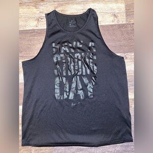 Nike Black Graphic Tank Top